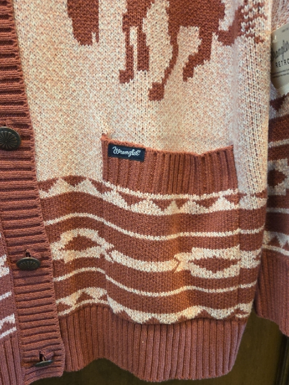 Wrangler Retro Women's Horse Cardigan - Picture 3 of 12